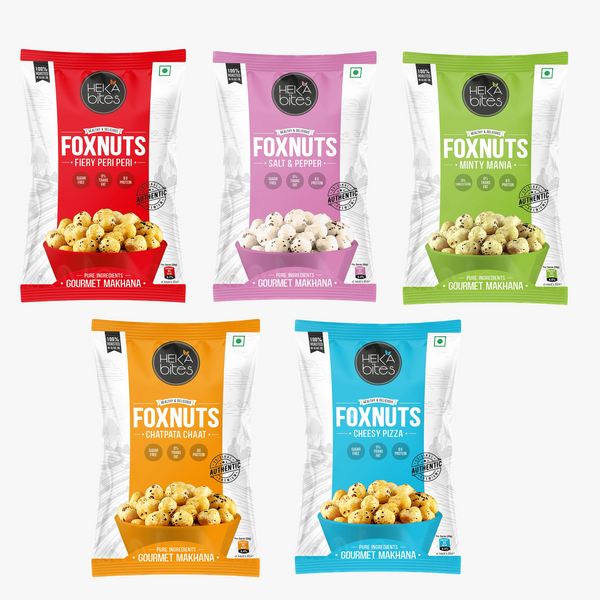 Assorted Roasted Foxnuts (Pack of 5) 80gm