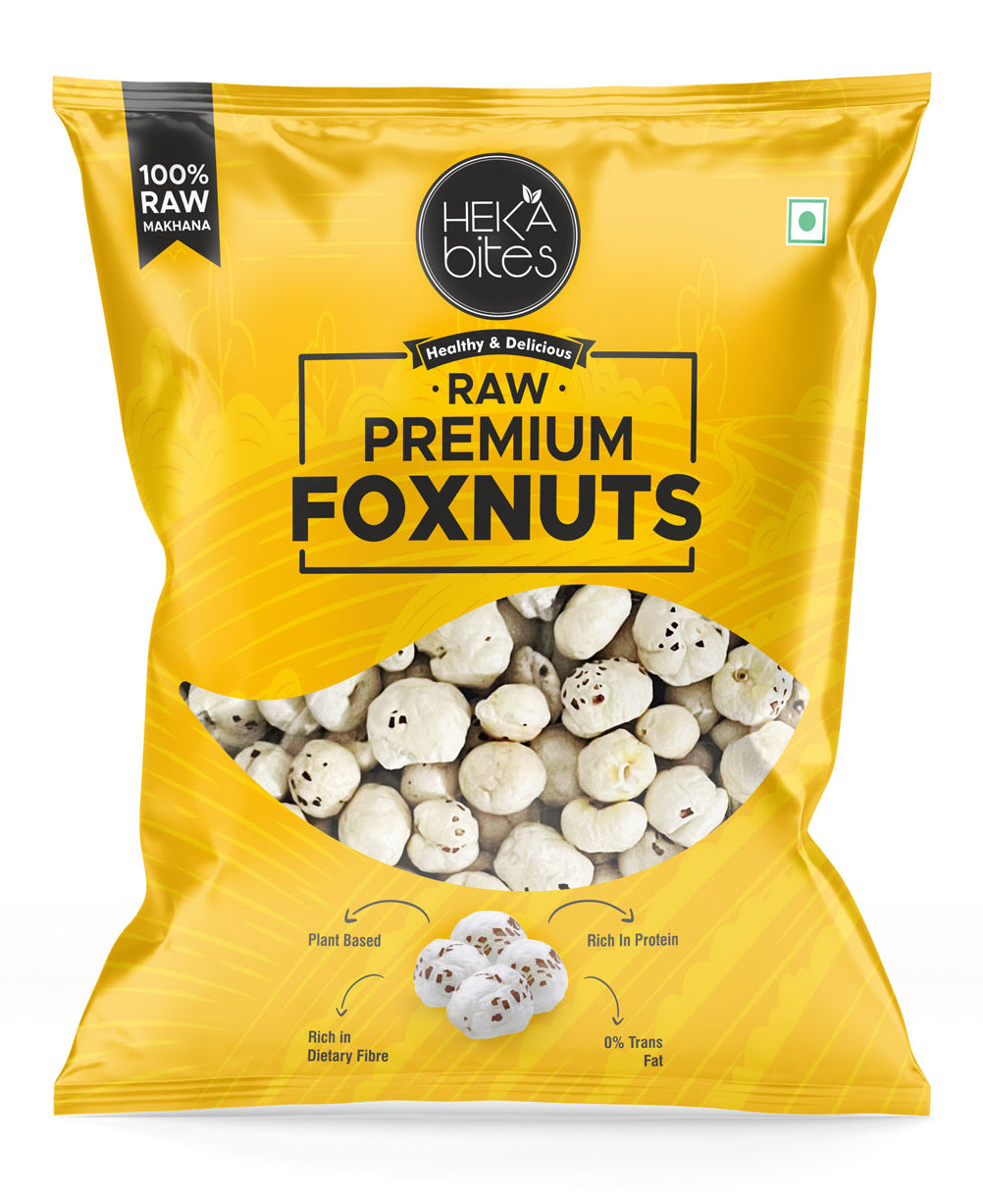 Heka Bites Premium Raw Makhana ( Fox Nuts) 200g