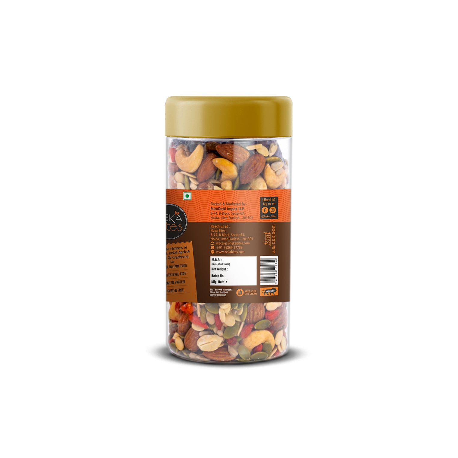 Heka Bites Superfood Seeds and Dry Fruits combo - All Day fruit N Nut Mix 150g , All Day Trail Mix 150g & 5 in 1 Super Seeds